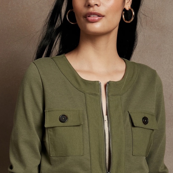 Banana Republic Utility Knit Jacket NWOT - Picture 3 of 8